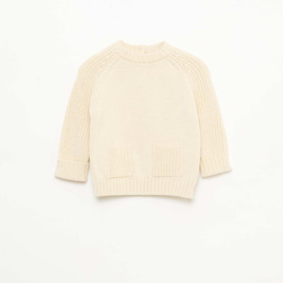 Pull en tricot uni BEIGE