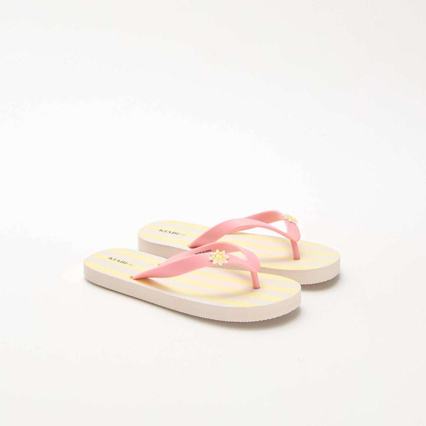 Tongs imprimés JAUNE