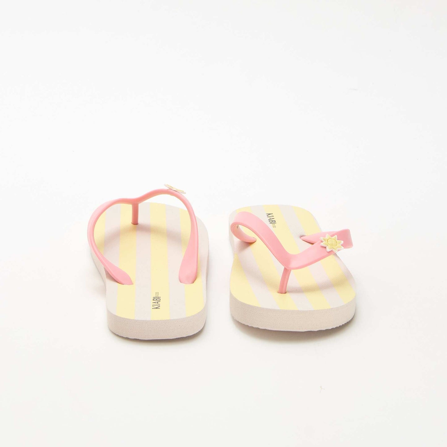 Tongs imprimés JAUNE
