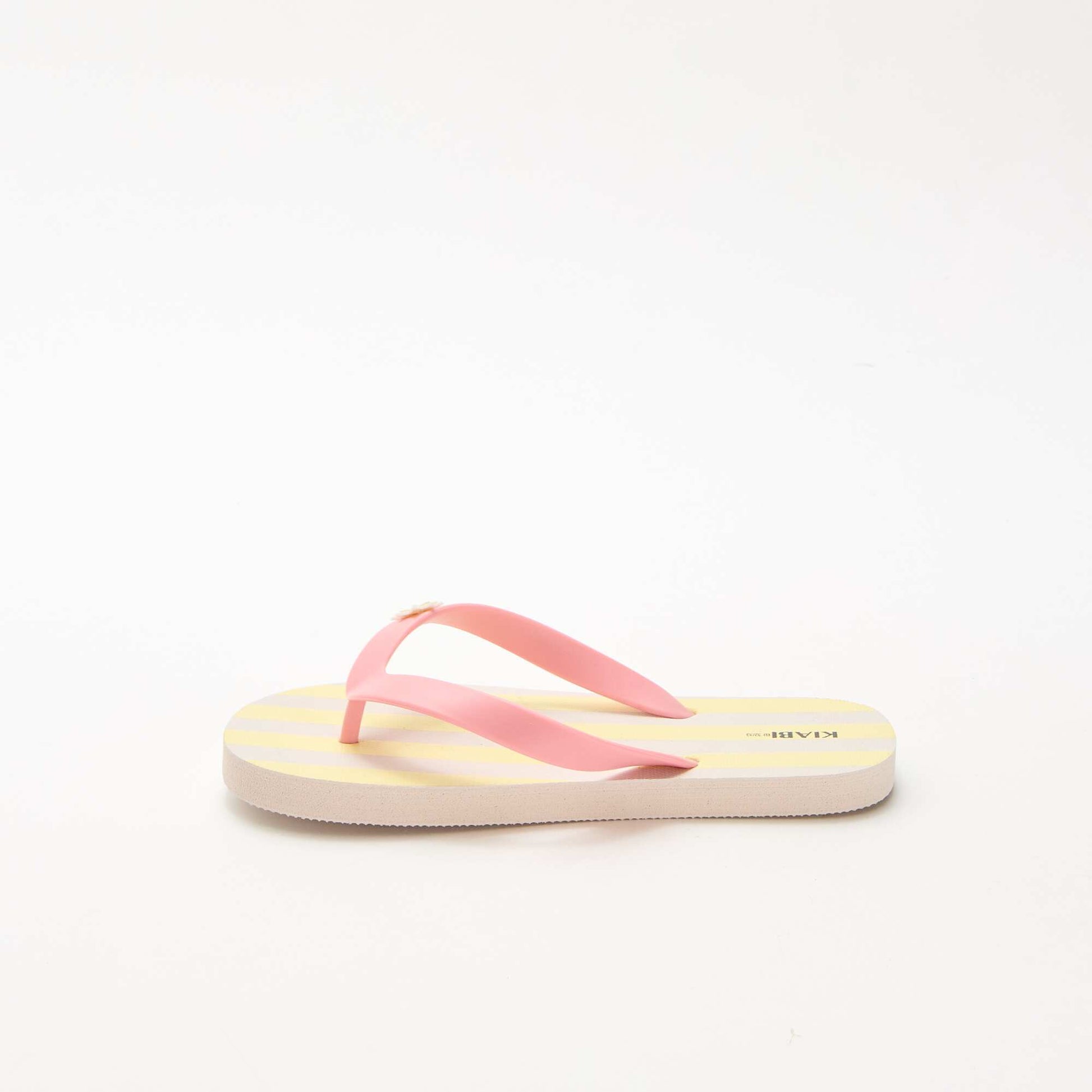 Tongs imprimés JAUNE