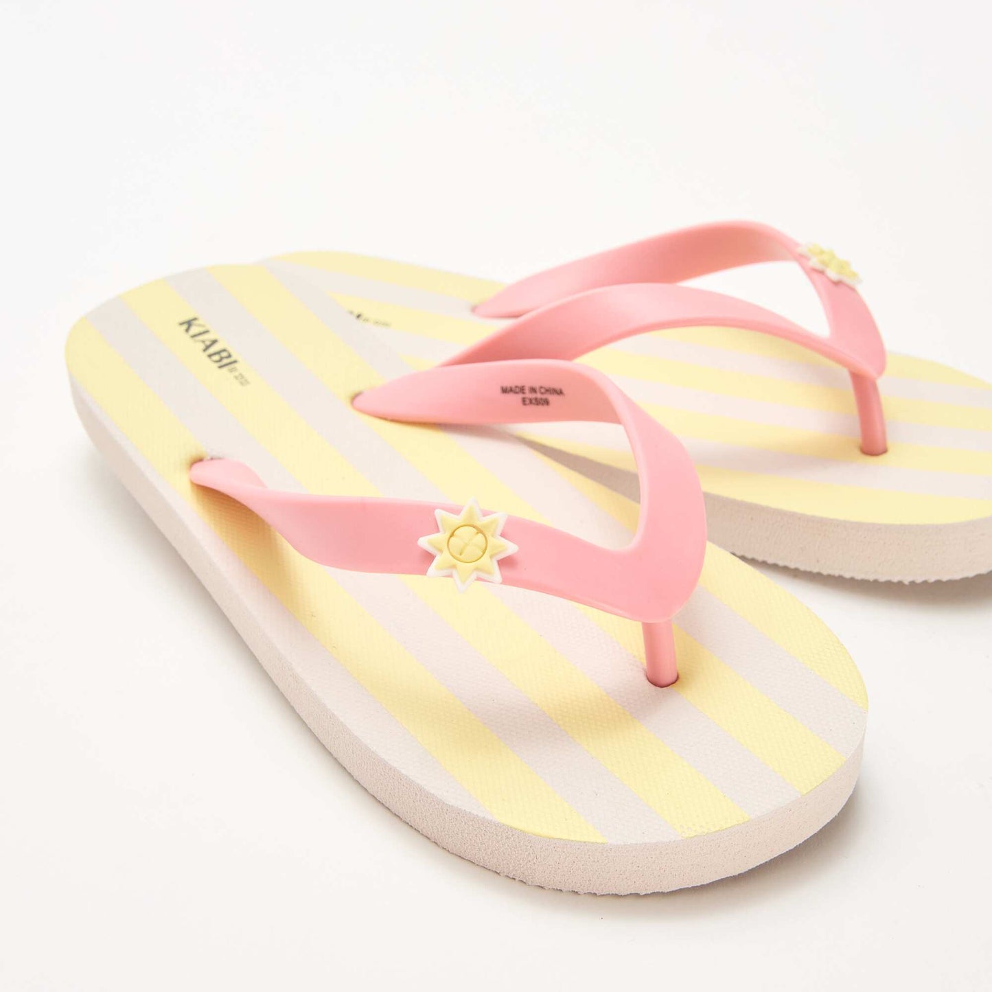 Tongs imprimés JAUNE
