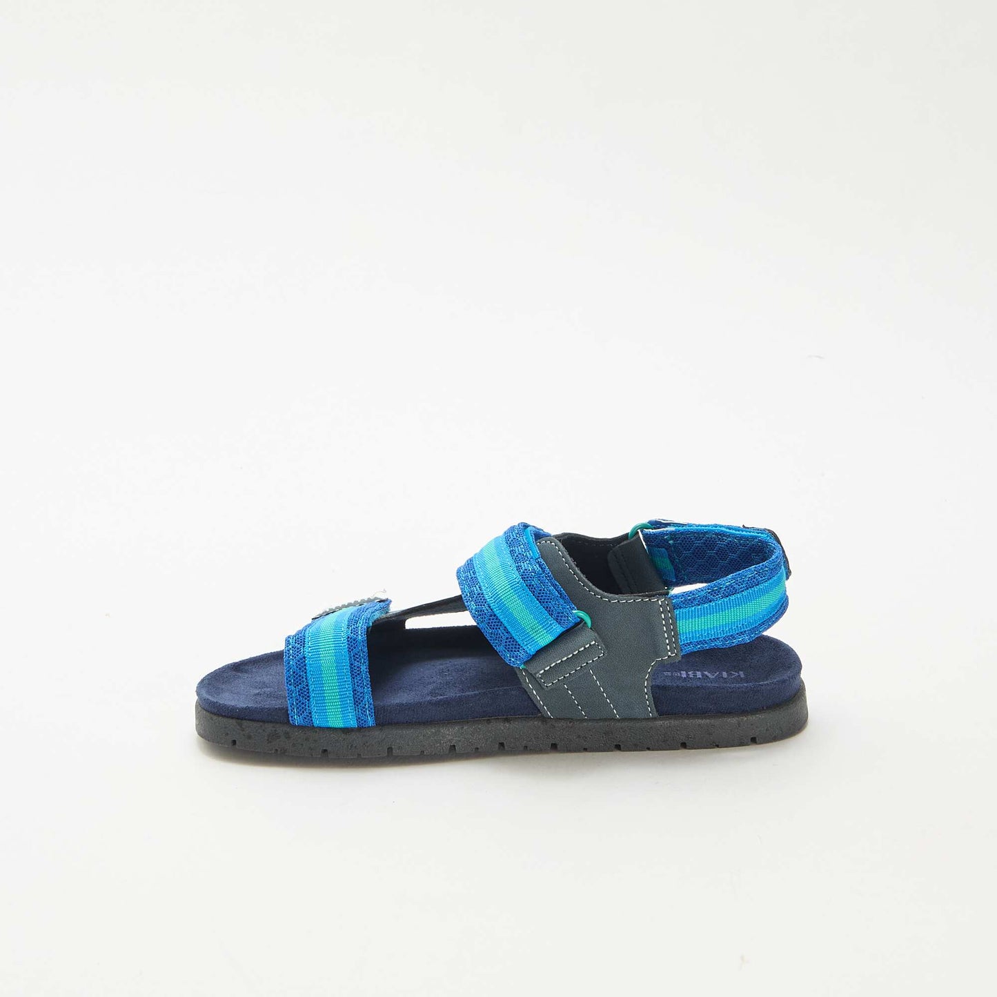 Sandales à scratch BLEU