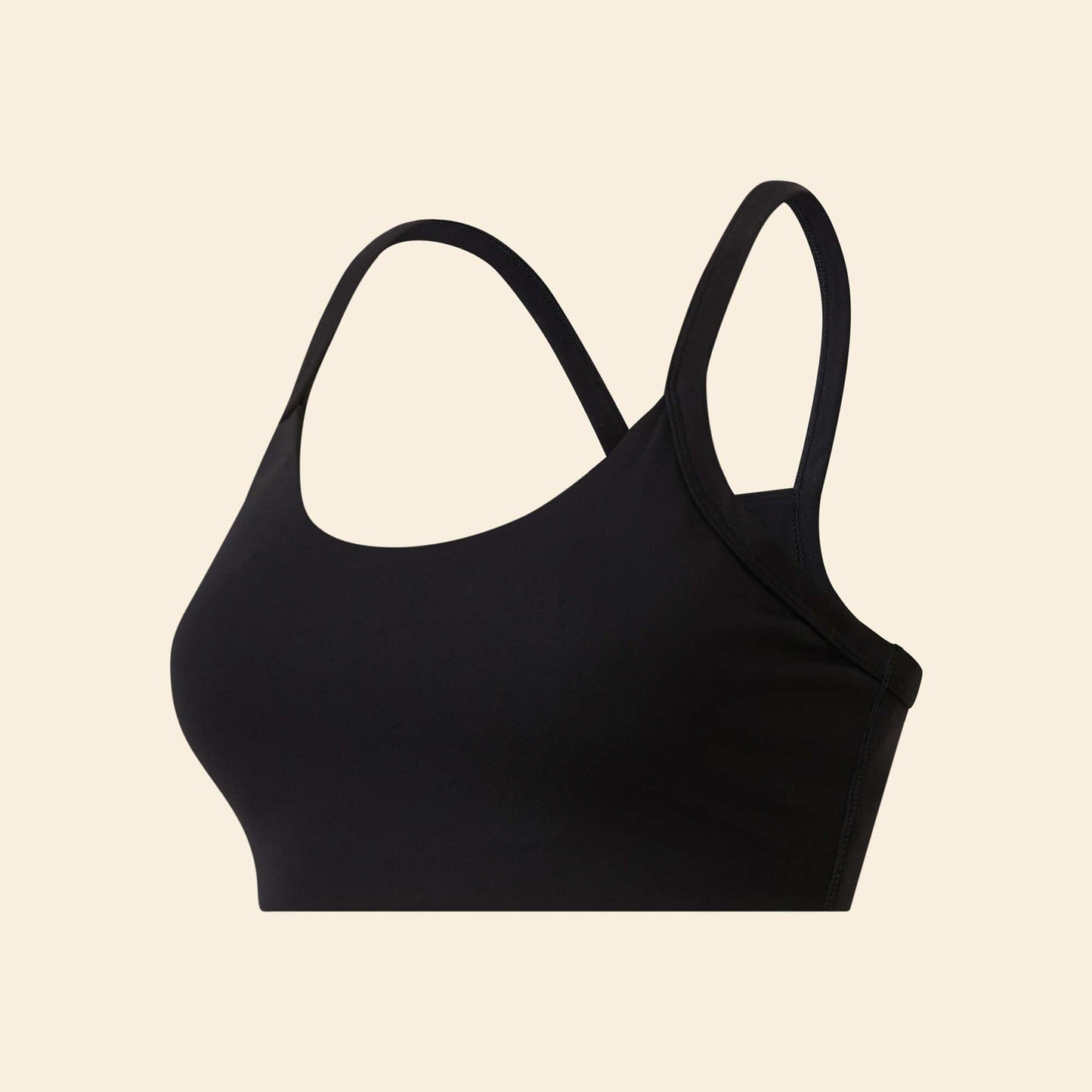 Brassière de sport dos nageur NOIR