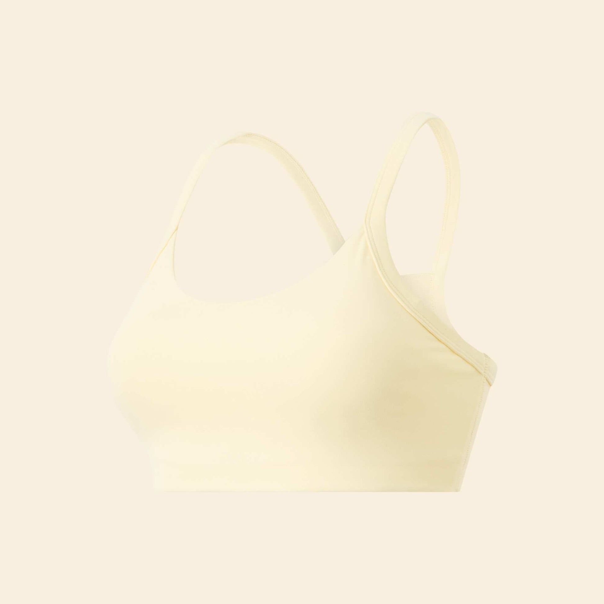 Brassière de sport dos nageur JAUNE