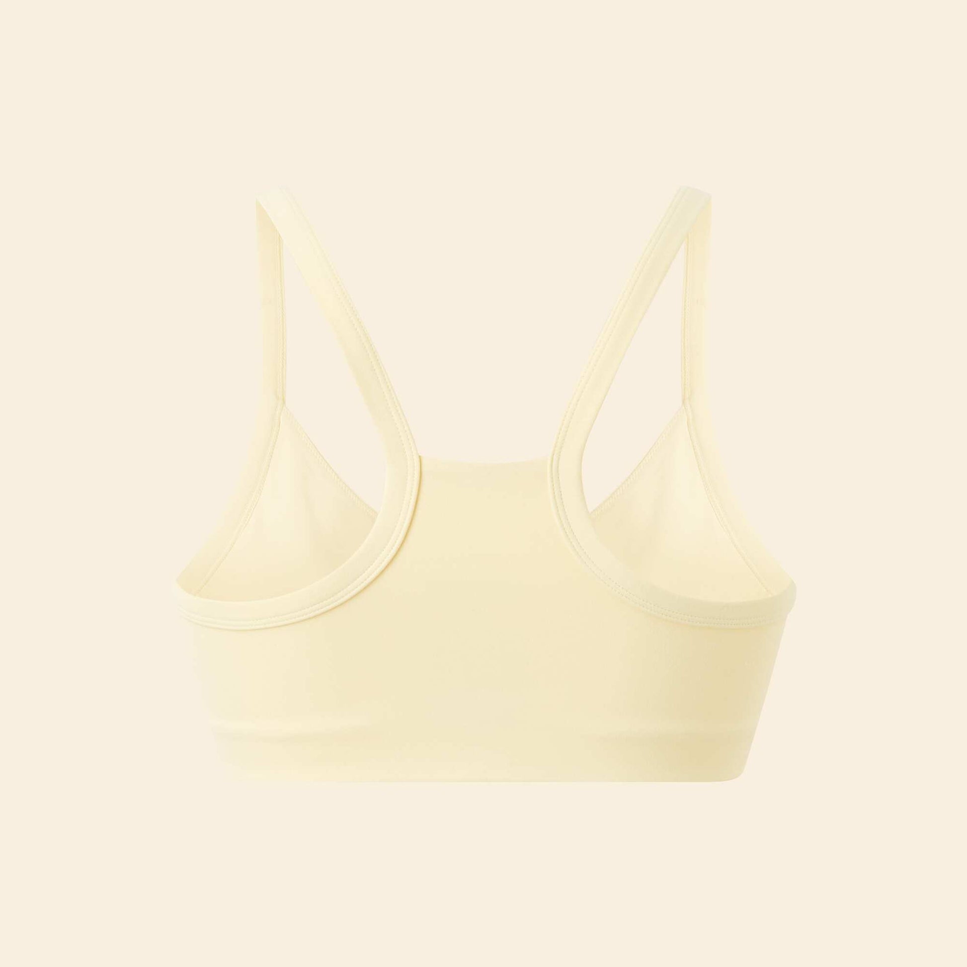 Brassière de sport dos nageur JAUNE