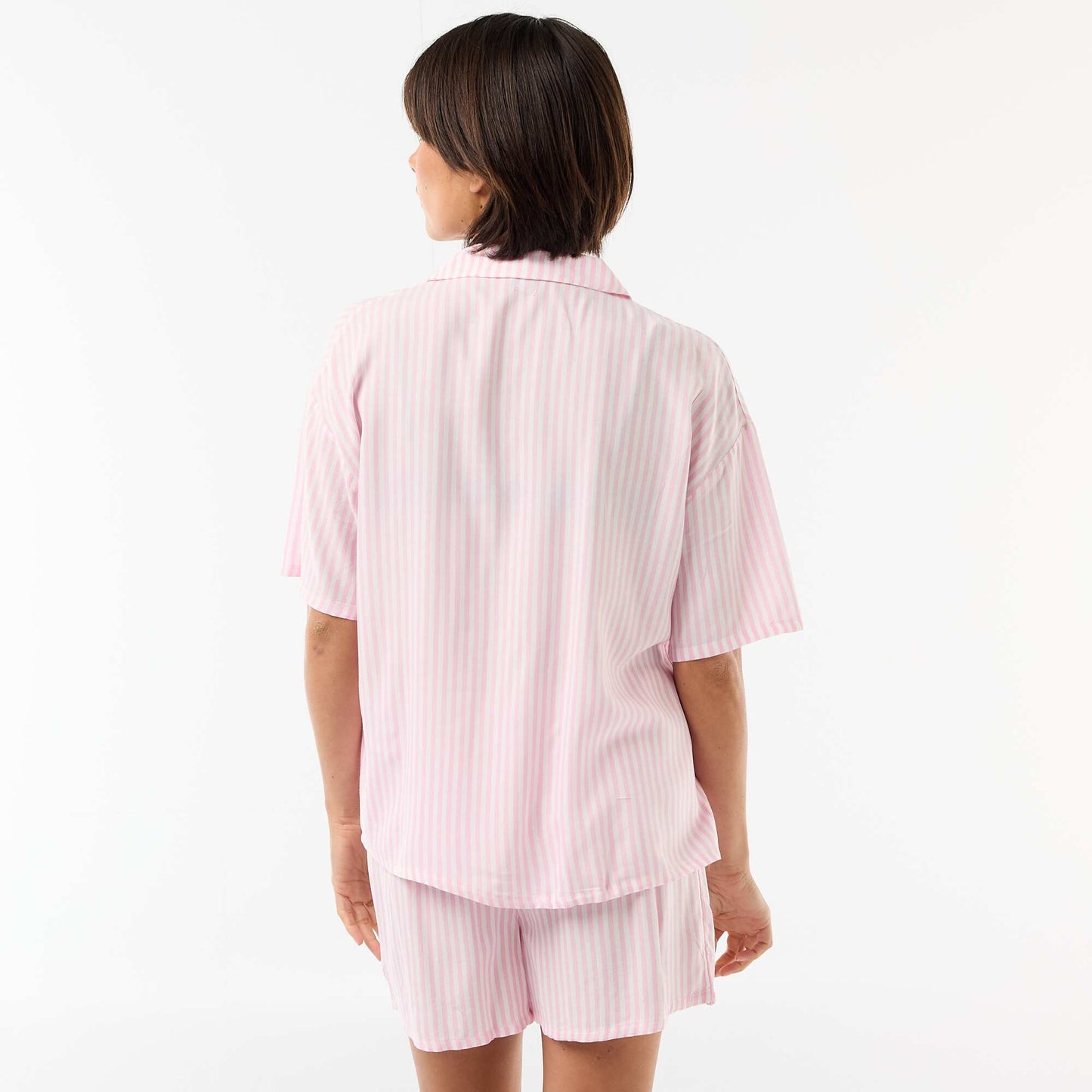 Ensemble de pyjama rayé haut + short ROSE