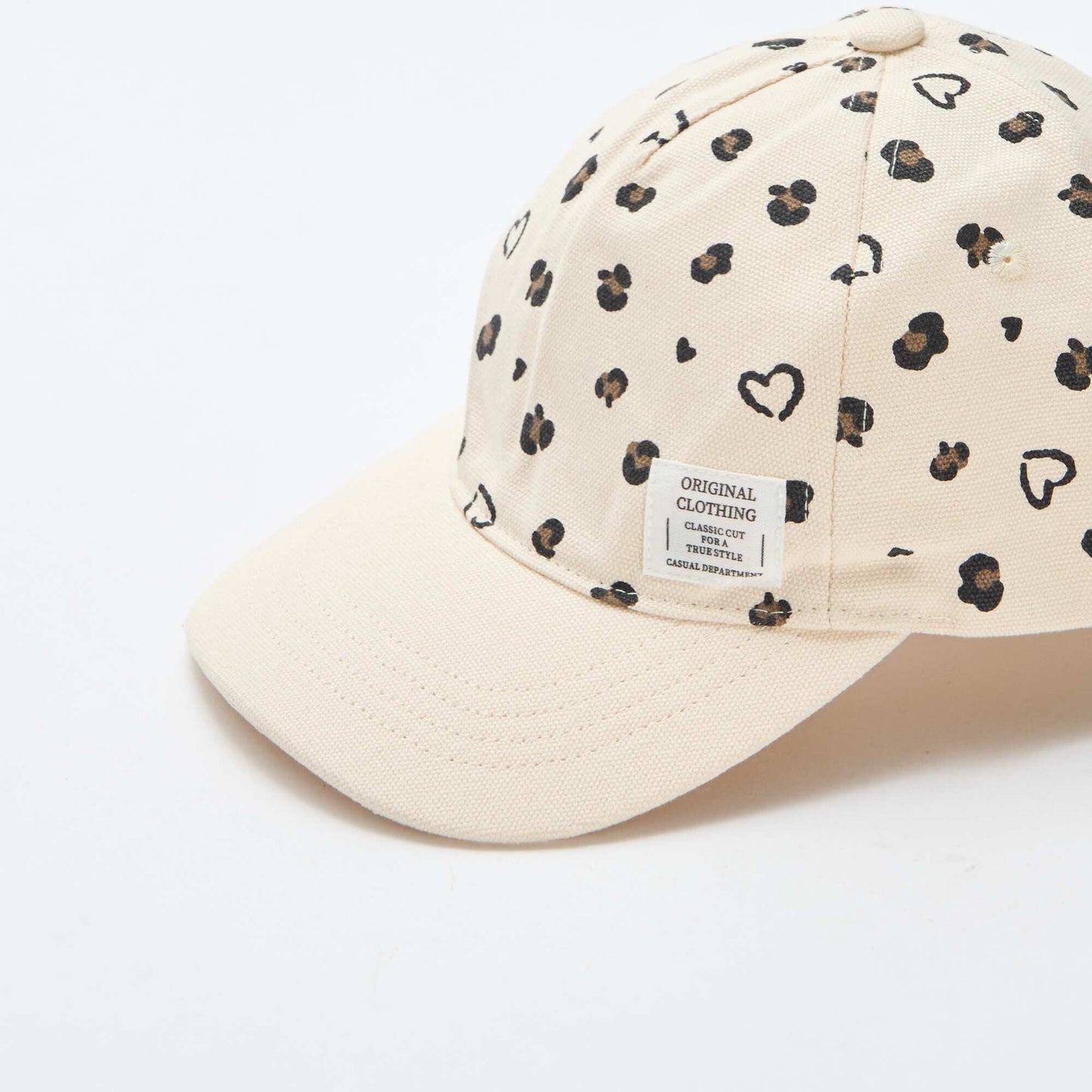 Casquette à motif réglable par scratch MARRON