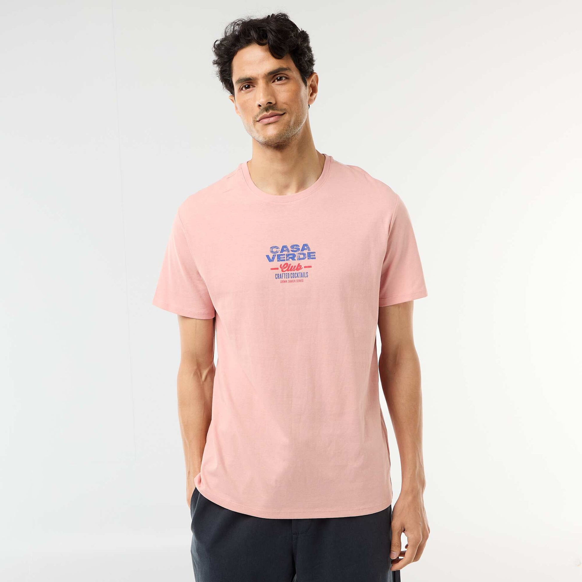 T-shirt imprimé fantaisie ROSE