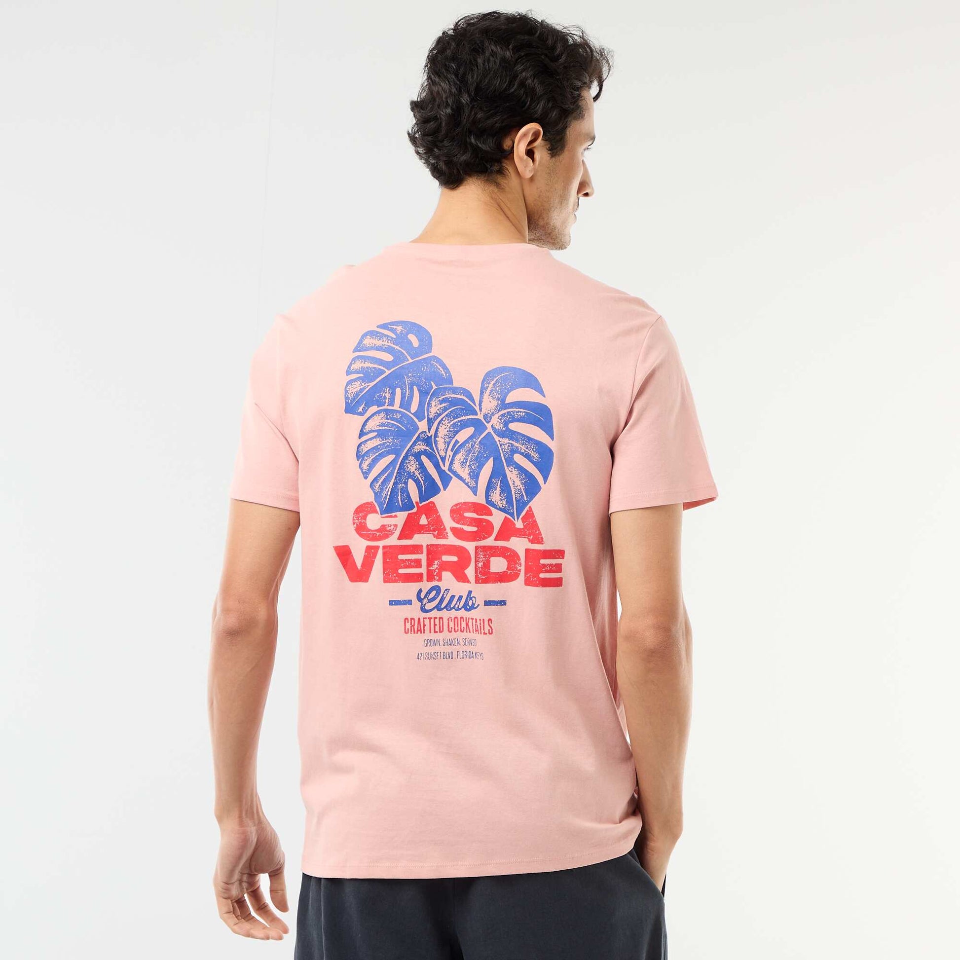 T-shirt imprimé fantaisie ROSE