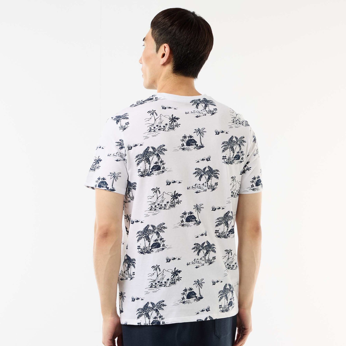T-shirt imprimé fantaisie BLANC