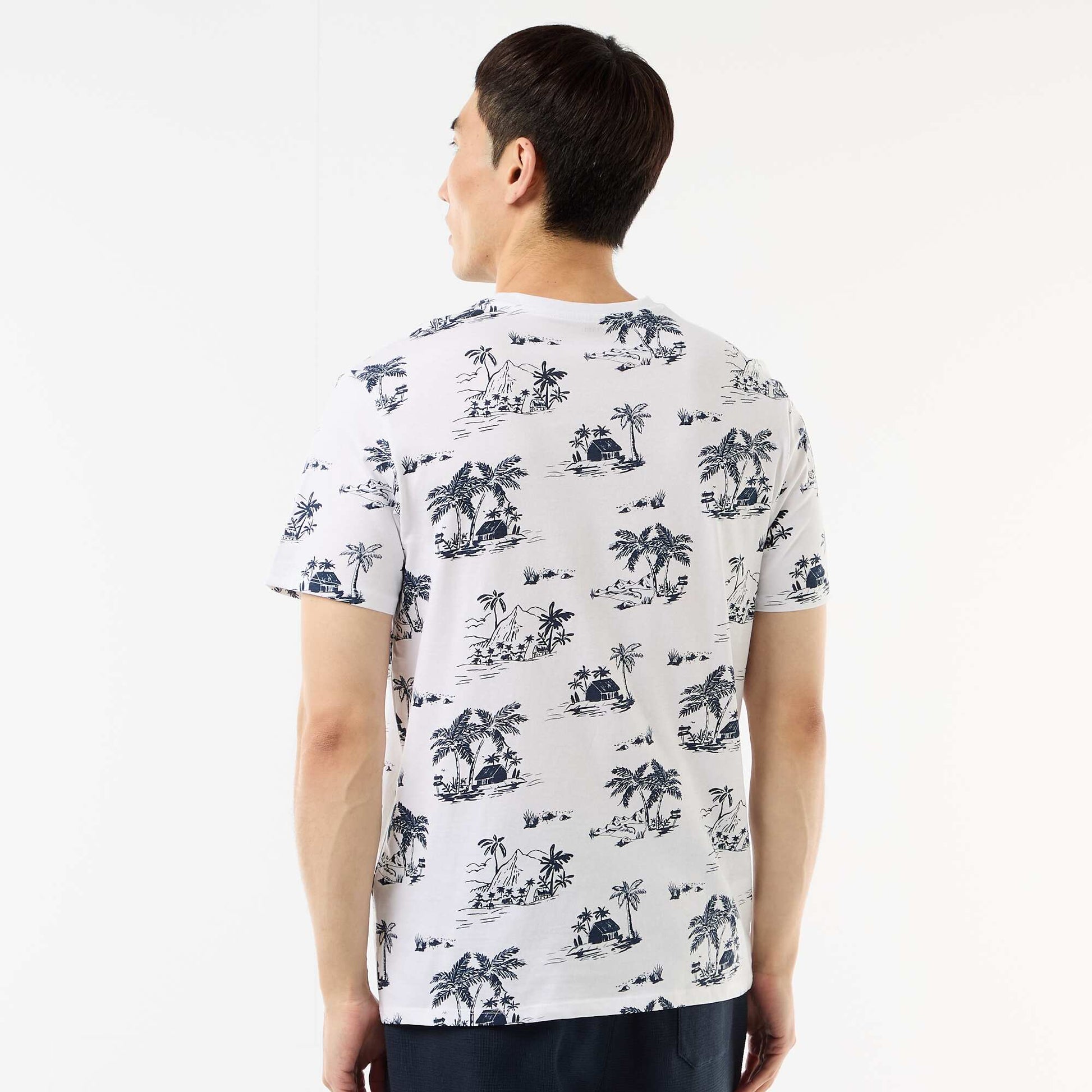 T-shirt imprimé fantaisie BLANC