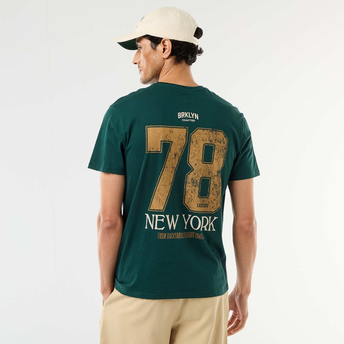 T-shirt imprimé fantaisie VERT
