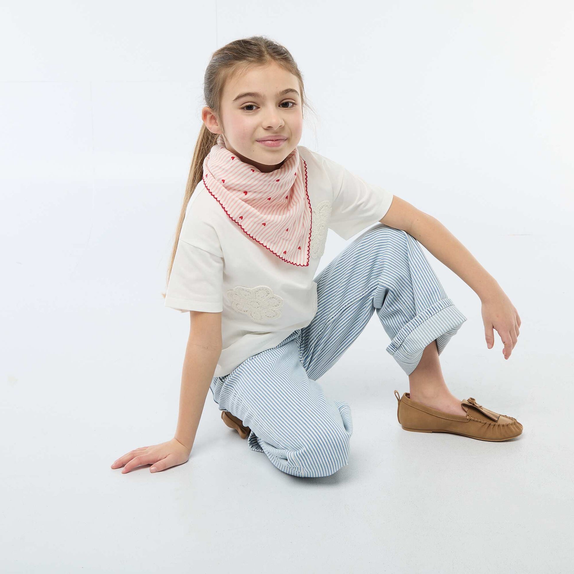 Foulard carré imprimé ROSE