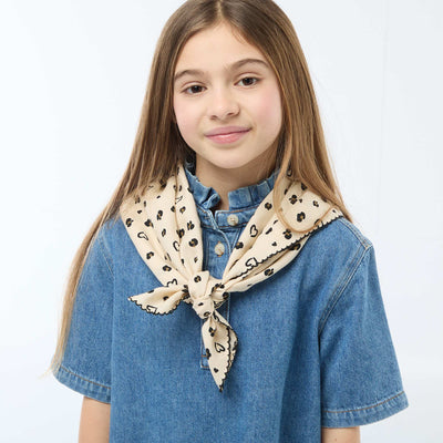 Foulard carré imprimé LéOPARD