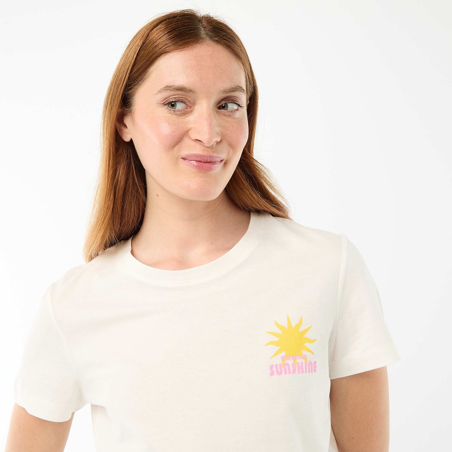 Ensemble de pyjama haut + short léger rayé JAUNE