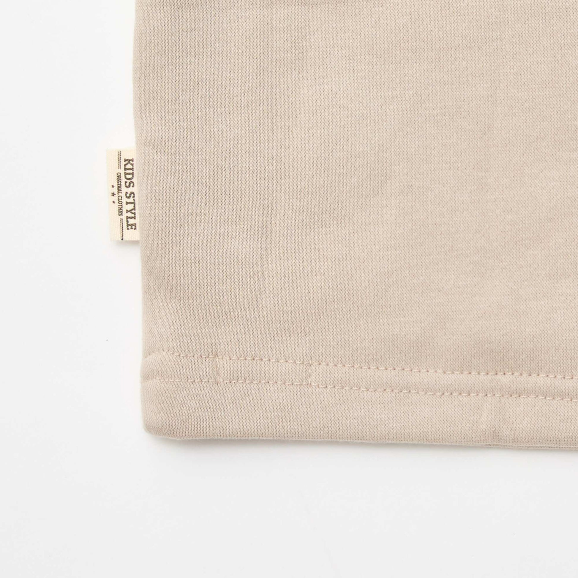 Snood uni en molleton BEIGE