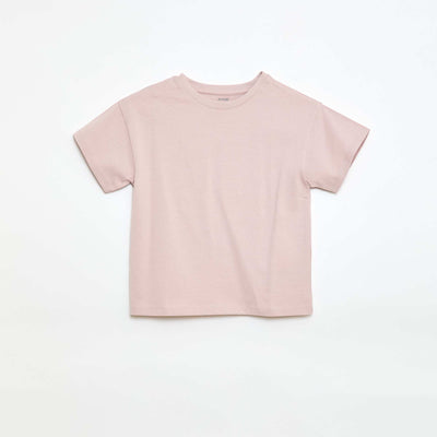 T-shirt en maille jersey manches courtes VIOLET