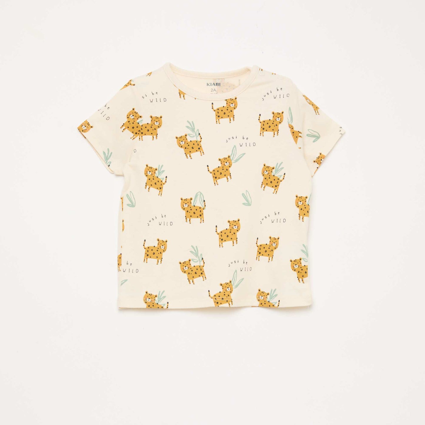 Ensemble pyjama court t-shirt + short - 2 pièces BEIGE