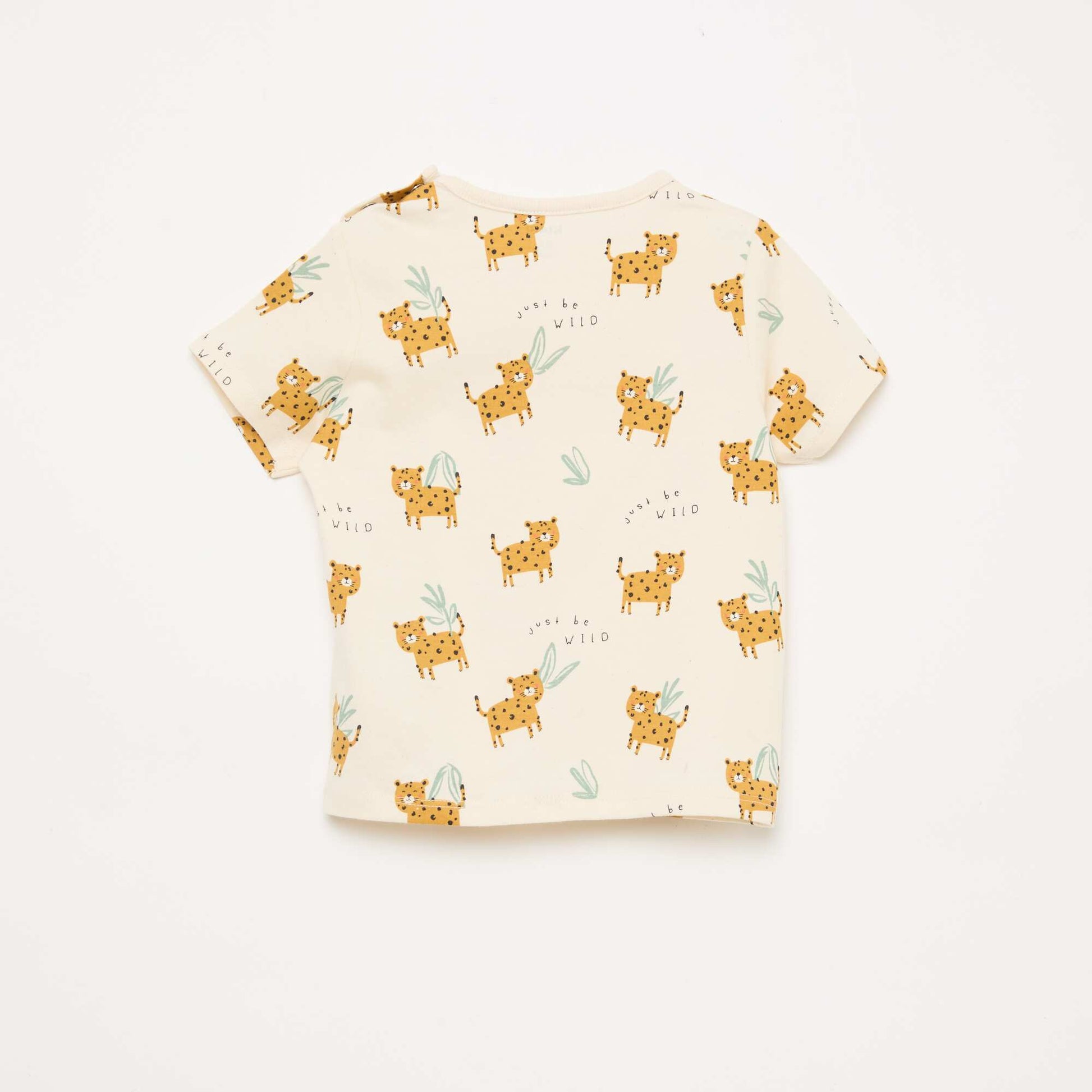 Ensemble pyjama court t-shirt + short - 2 pièces BEIGE