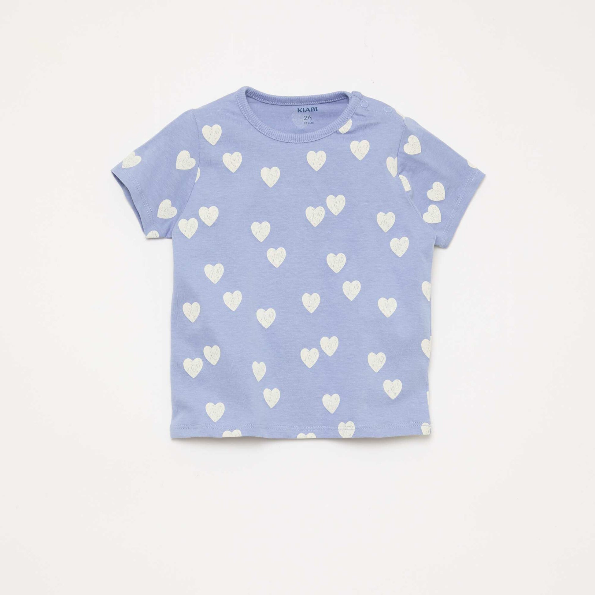 Ensemble pyjama court t-shirt + short - 2 pièces BLEU