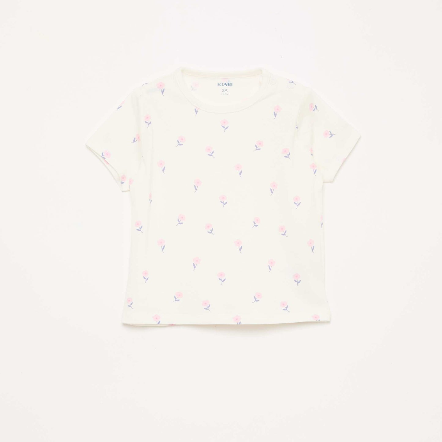 Ensemble pyjama court t-shirt + short - 2 pièces BLANC