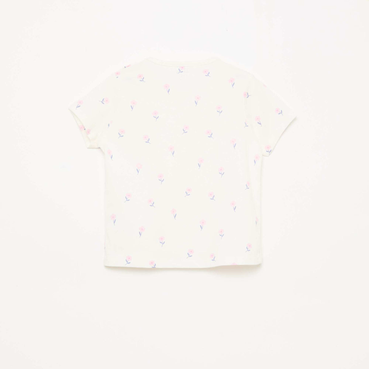 Ensemble pyjama court t-shirt + short - 2 pièces BLANC