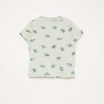 Ensemble pyjama court t-shirt + short - 2 pièces VERT