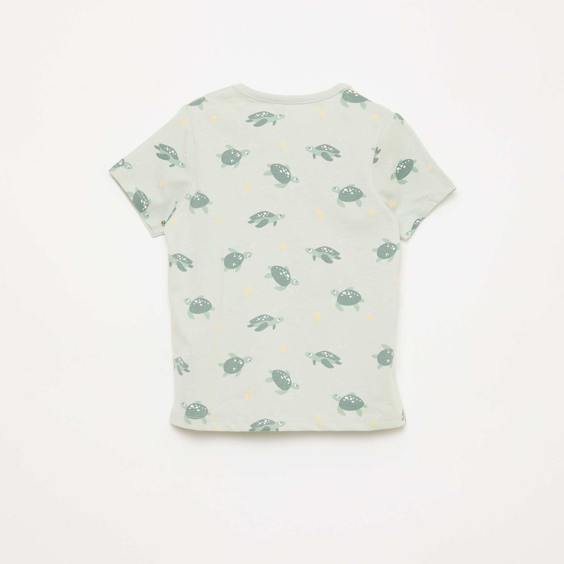 Ensemble pyjama court t-shirt + short - 2 pièces VERT