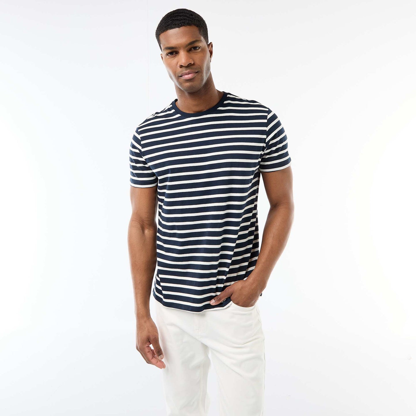 T-shirt marinière BLEU