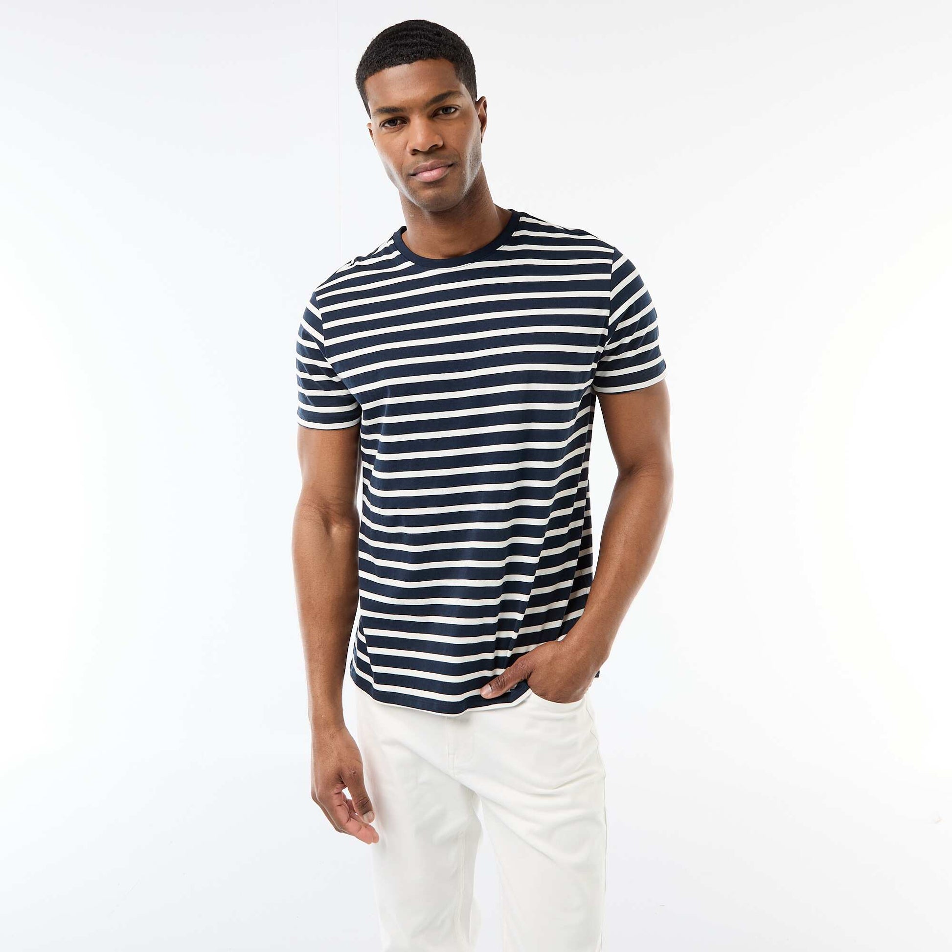 T-shirt marinière BLEU
