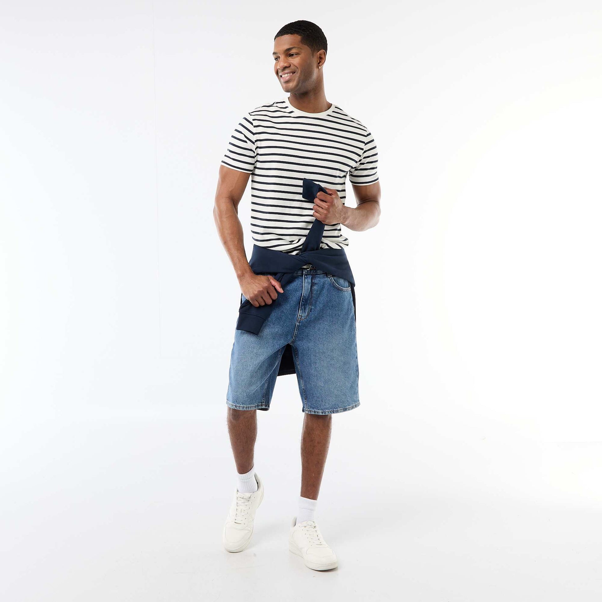T-shirt marinière BLANC