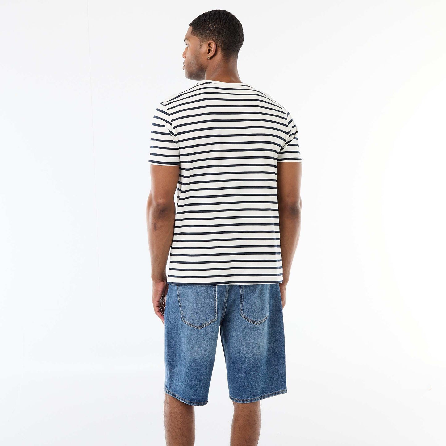 T-shirt marinière BLANC