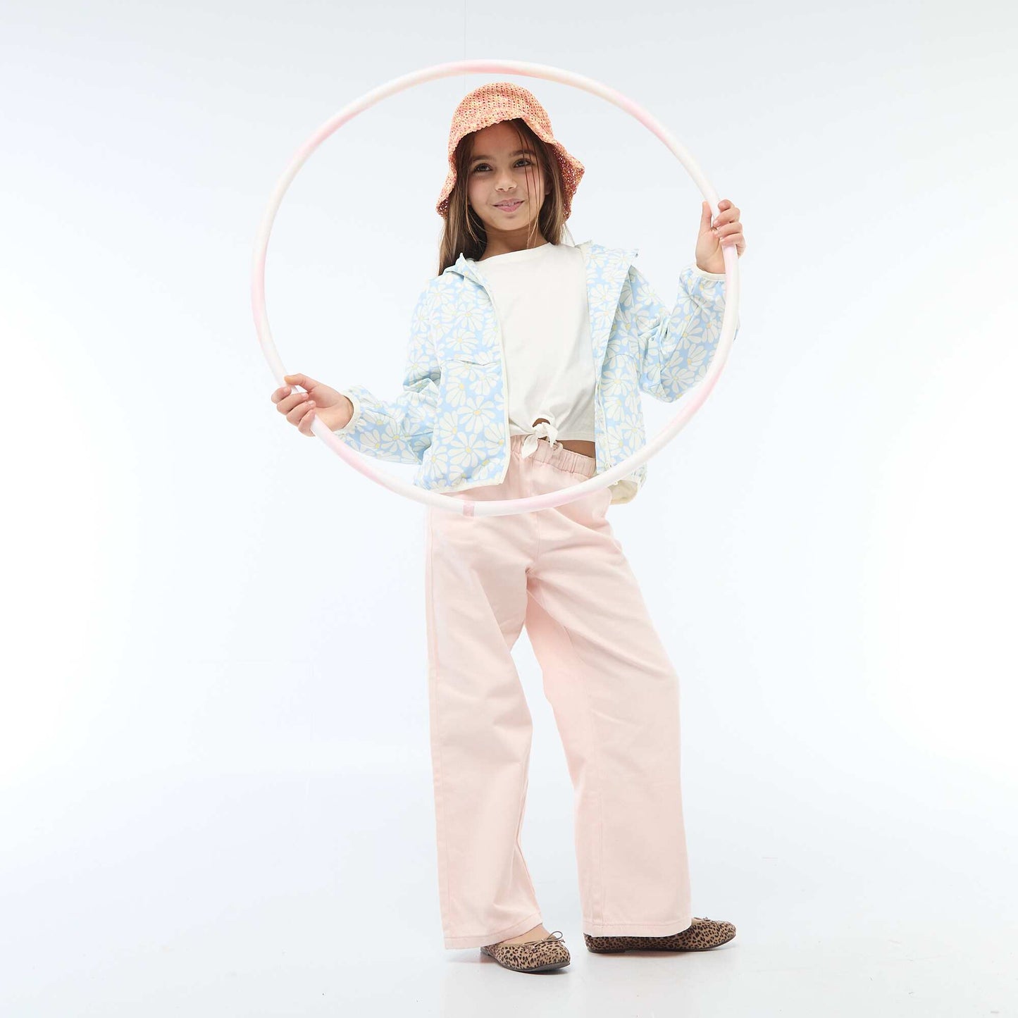 T-shirt avec nœud à la taille BLANC