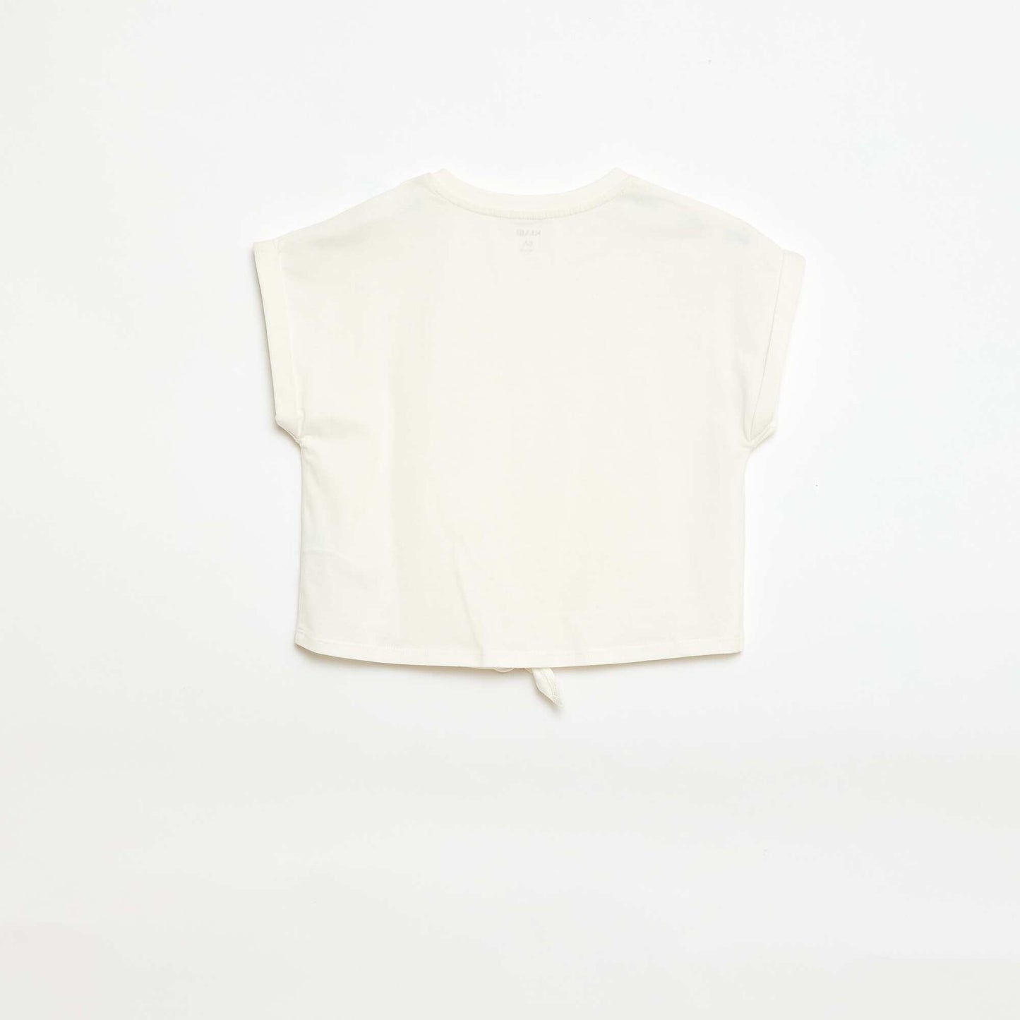 T-shirt avec nœud à la taille BLANC