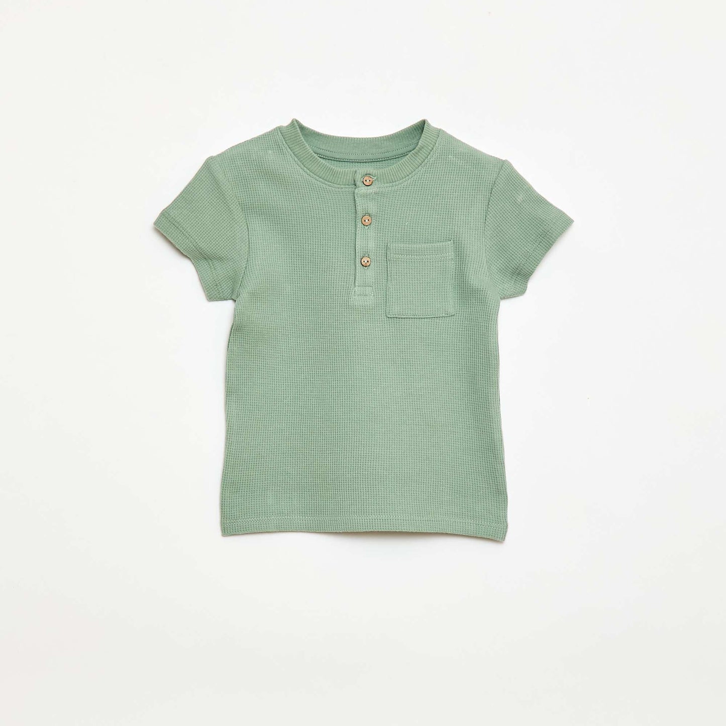 Pyjama short 2 pièces en maille côtelée VERT