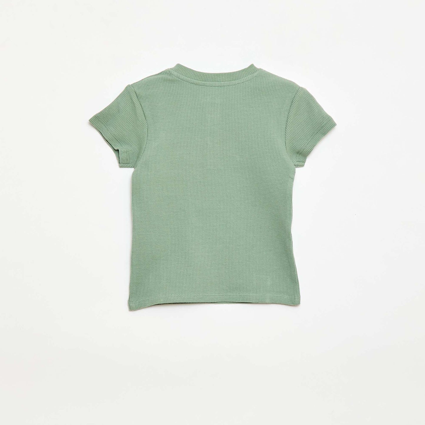 Pyjama short 2 pièces en maille côtelée VERT