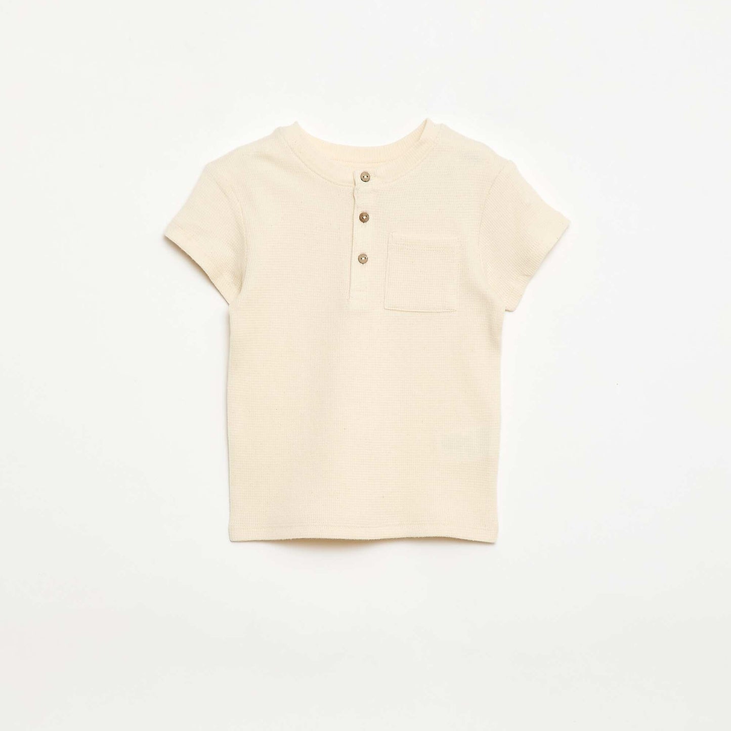 Pyjama short 2 pièces en maille côtelée BLANC