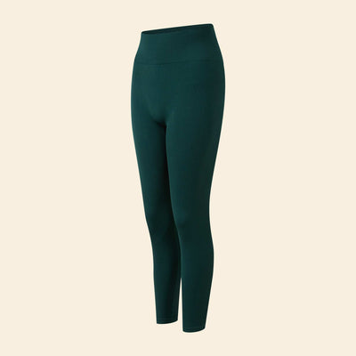 Legging de sport en rib sans coutures VERT