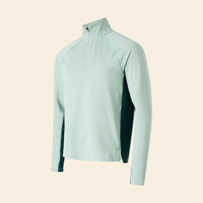 Gilet de sport à col zippé VERT