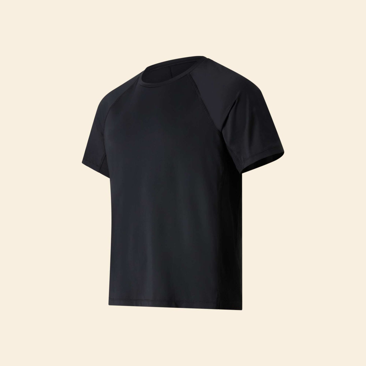 Tee-shirt de sport avec détail réfléchissant NOIR