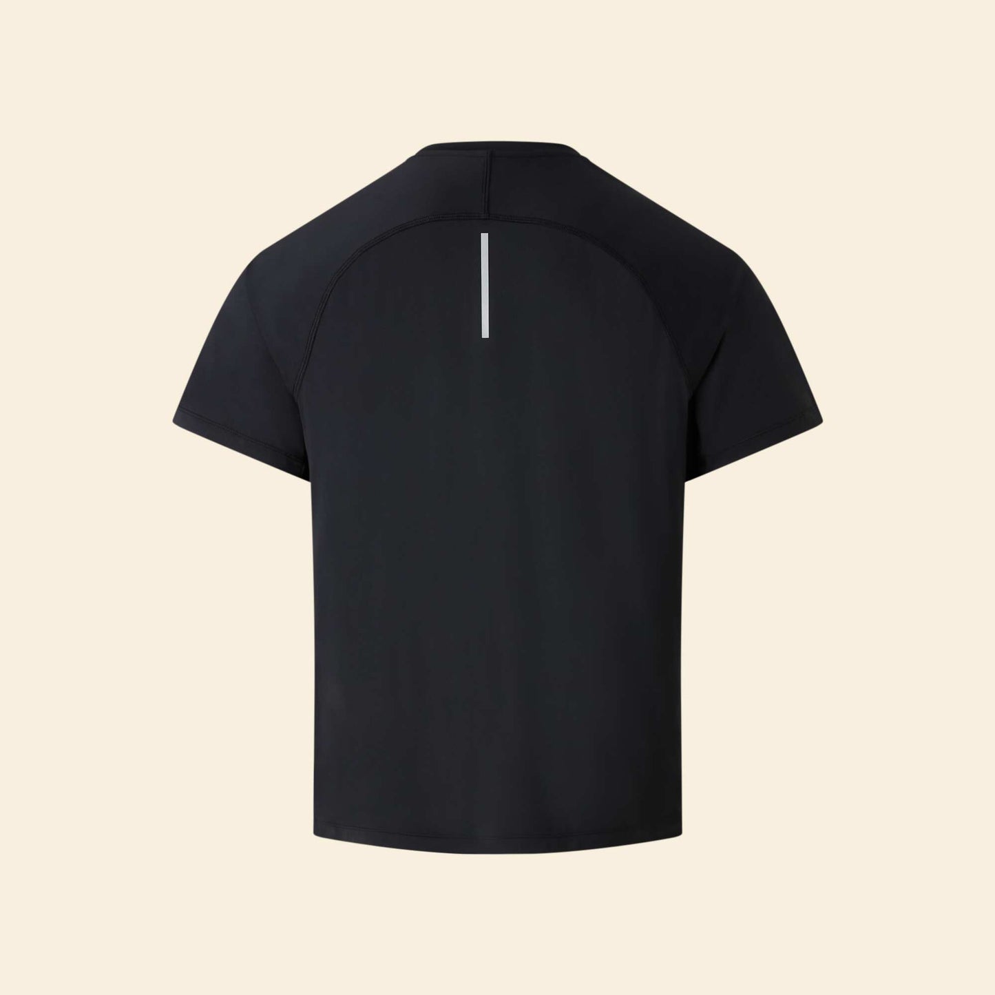 Tee-shirt de sport avec détail réfléchissant NOIR