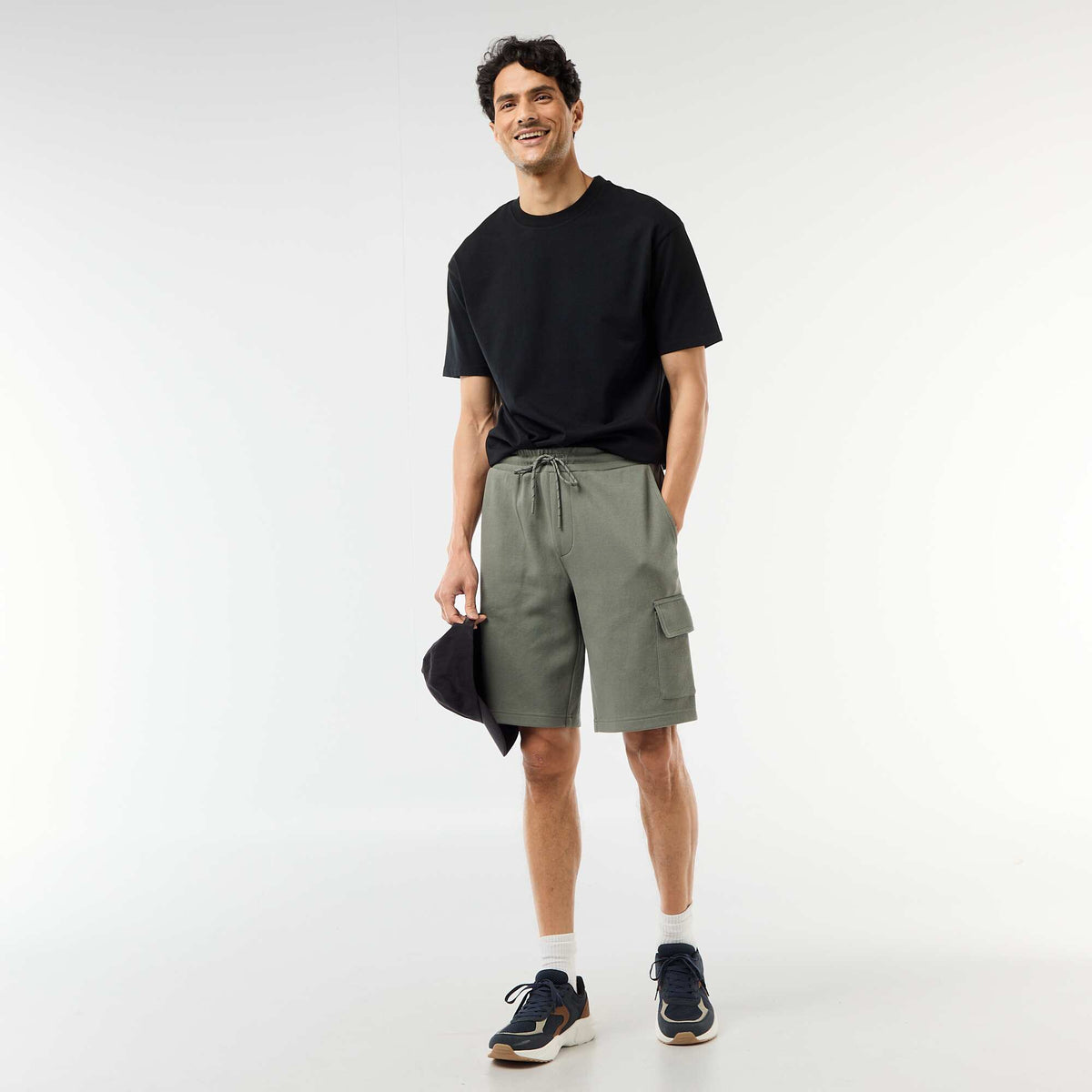 Tee-shirt uni confort fit / oversize NOIR