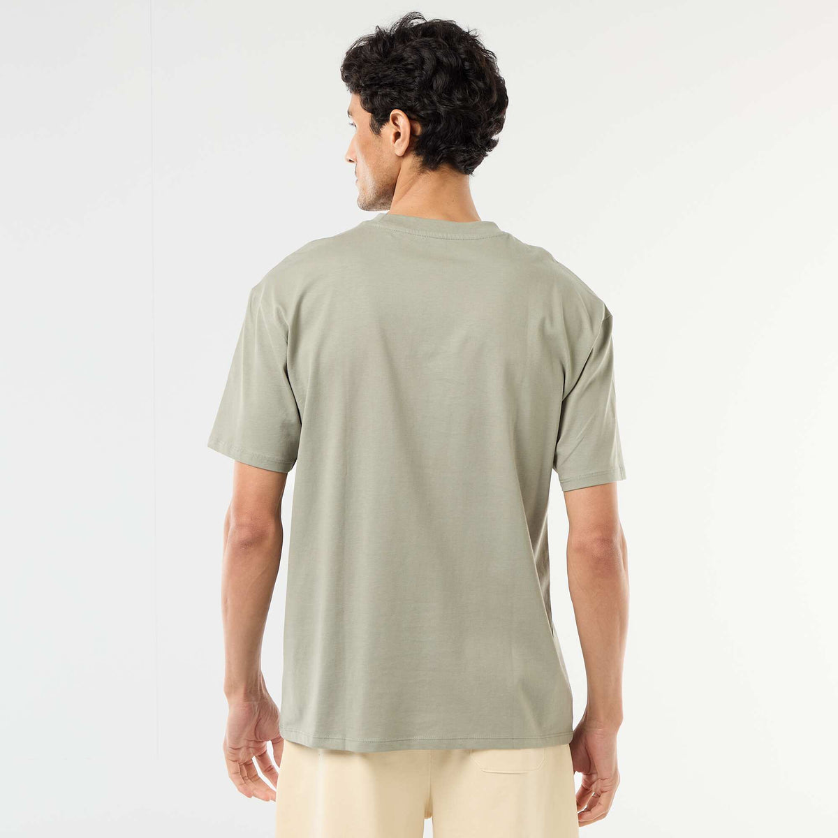 Tee-shirt uni confort fit / oversize VERT