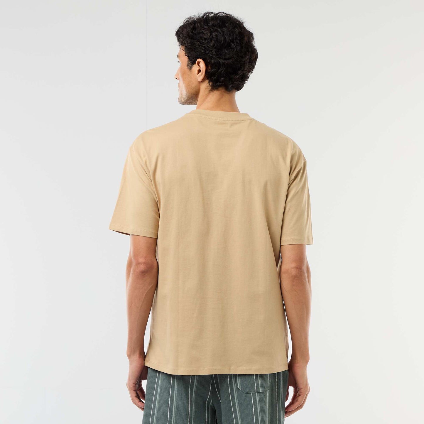 Tee-shirt uni confort fit / oversize BEIGE