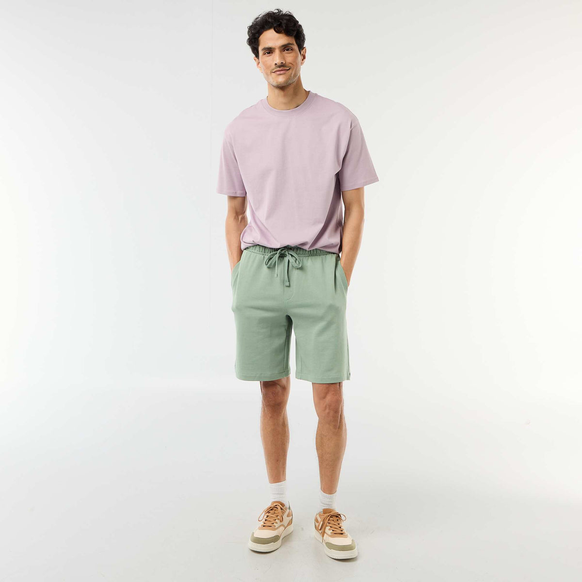 Tee-shirt uni confort fit / oversize VIOLET