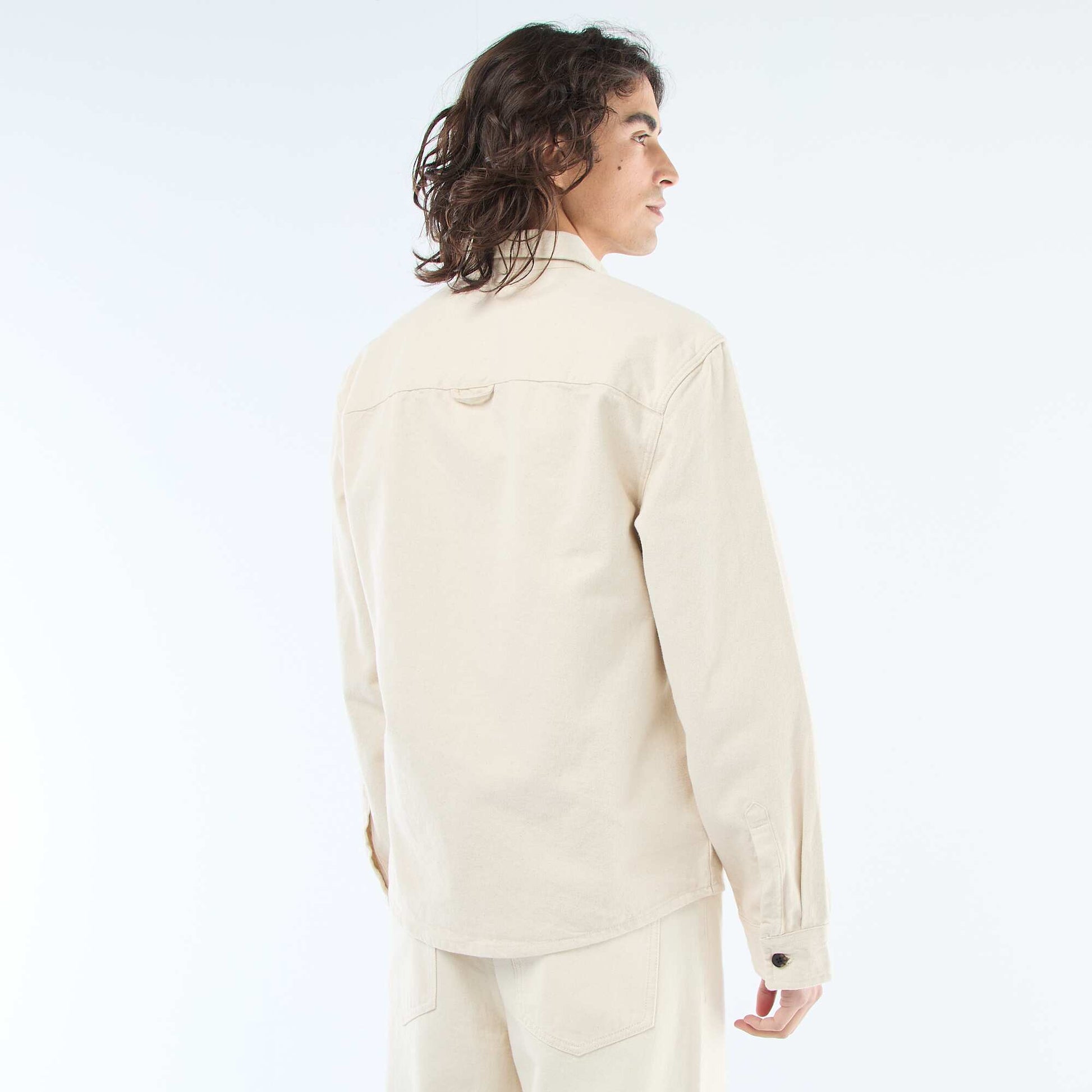 Surchemise en coton BLANC