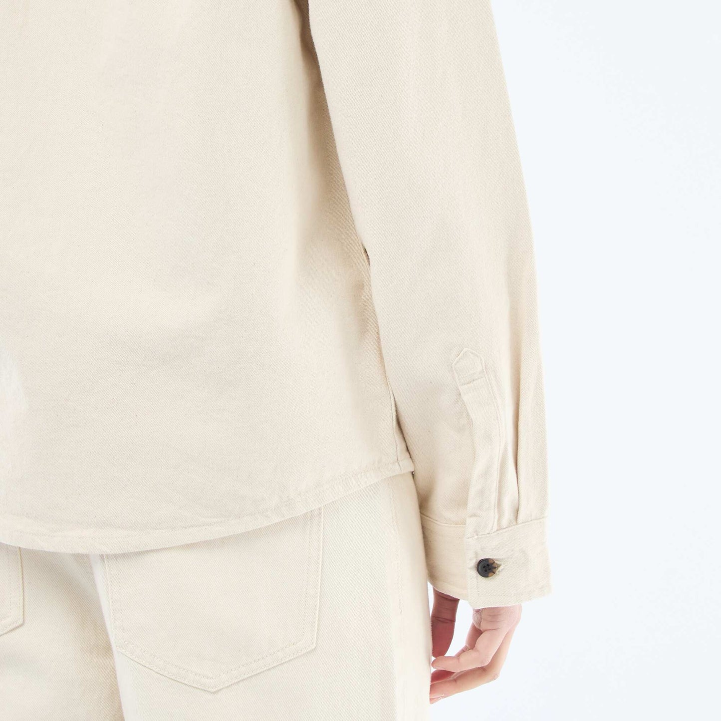 Surchemise en coton BLANC