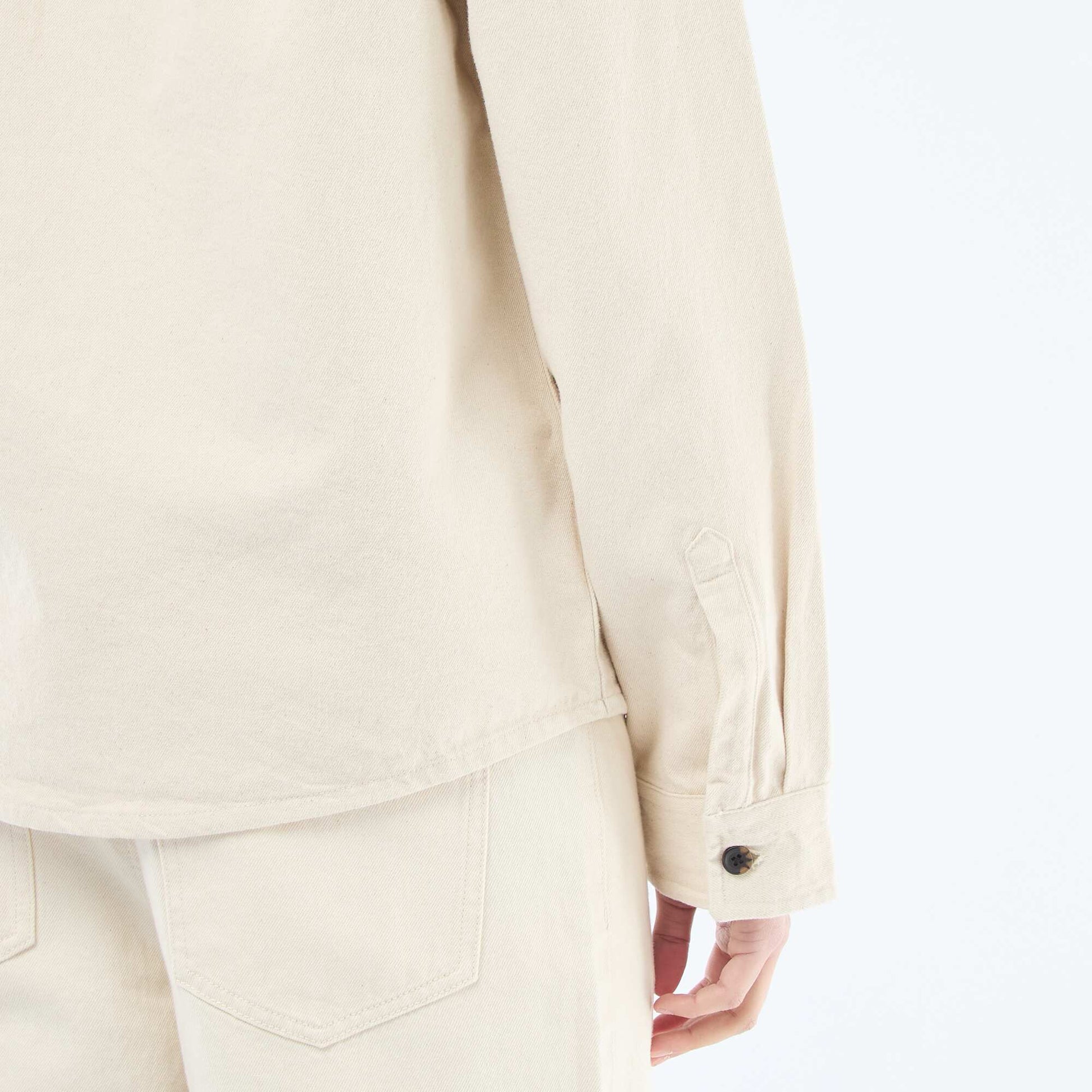 Surchemise en coton BLANC