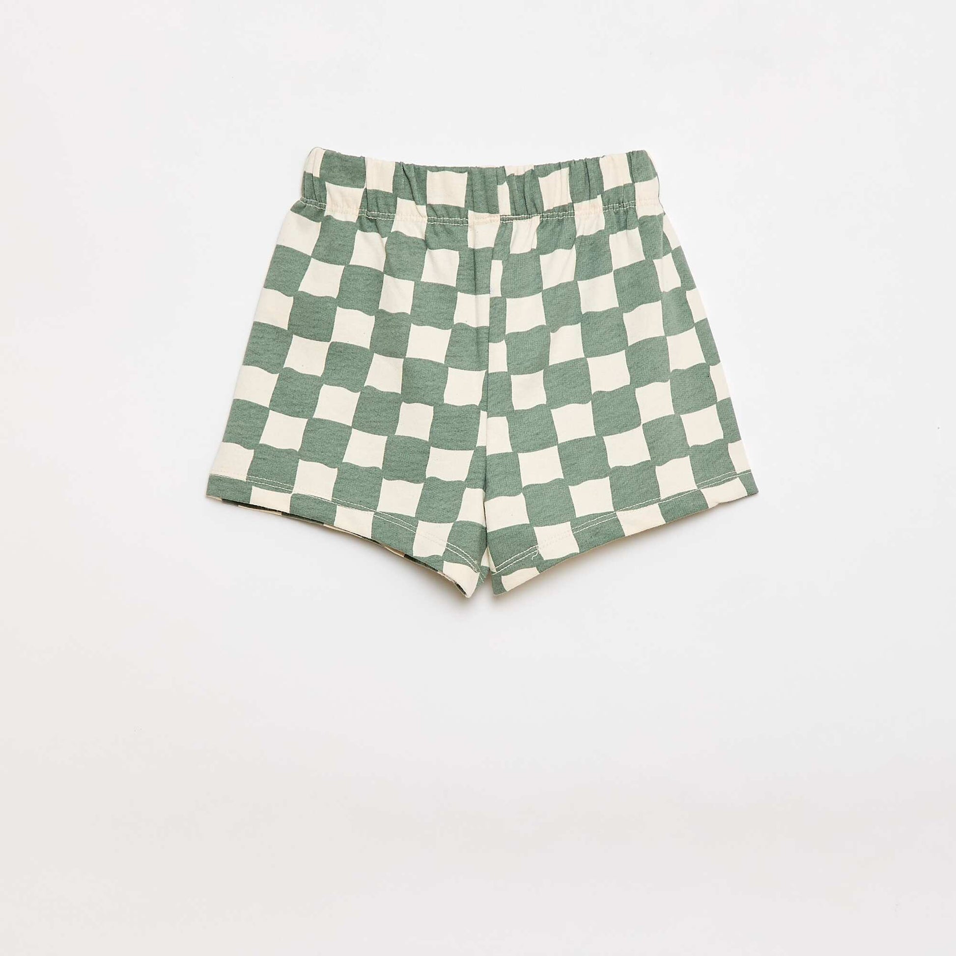 Ensemble 2 pièces en coton  T-shirt + short VERT