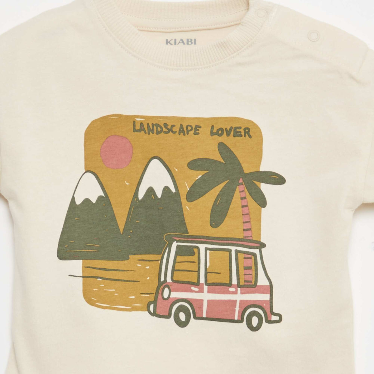 Ensemble 2 pièces en coton  T-shirt + short BEIGE